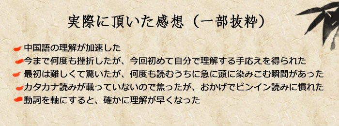 中国語入門の感想